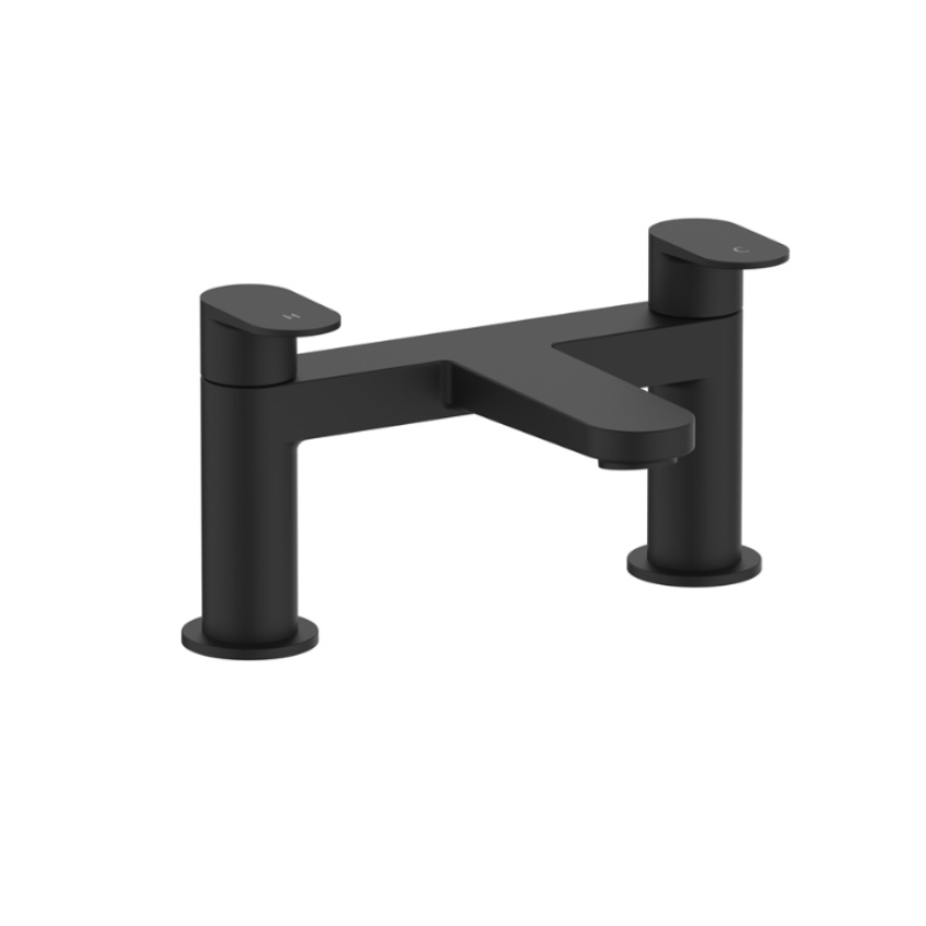 Product Cut out image of the Crosswater Drift Matt Black Bath Filler